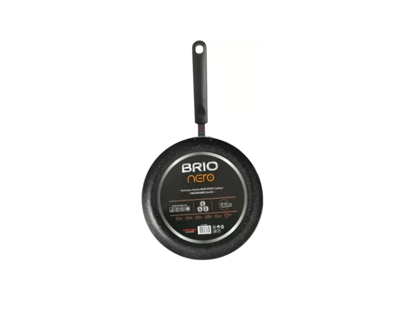 Tigaie Stantată Brio Nero 24 cm 